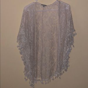White lace cardigan